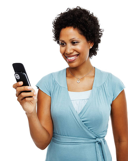 istock African American woman reading text message 176077706