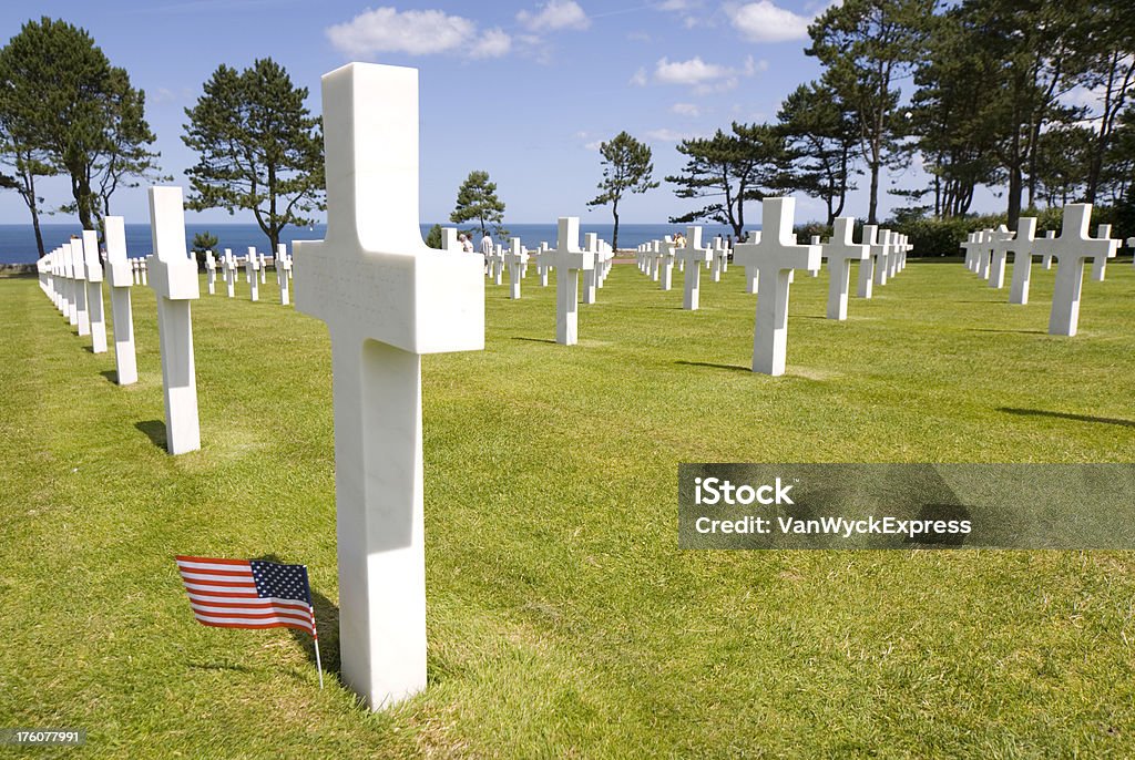 Cementerio de guerra - Foto de stock de Normandía libre de derechos