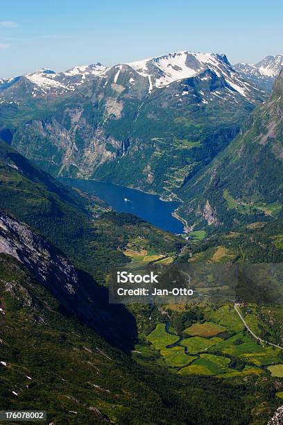 Geirangerfjord In Norwegen Stockfoto und mehr Bilder von Berg - Berg, Bildhintergrund, Canyon