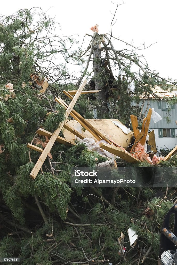 Tornado consequências & destruição forças da natureza-XIII - Royalty-free Tornado Foto de stock