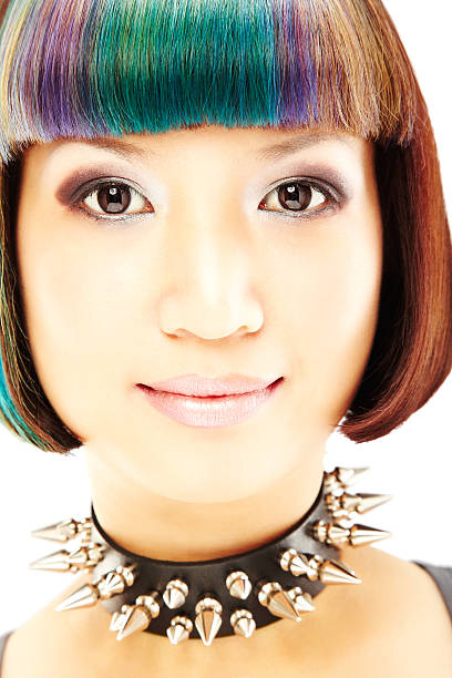 istock Woman Wearing Spiked Collar 176079134