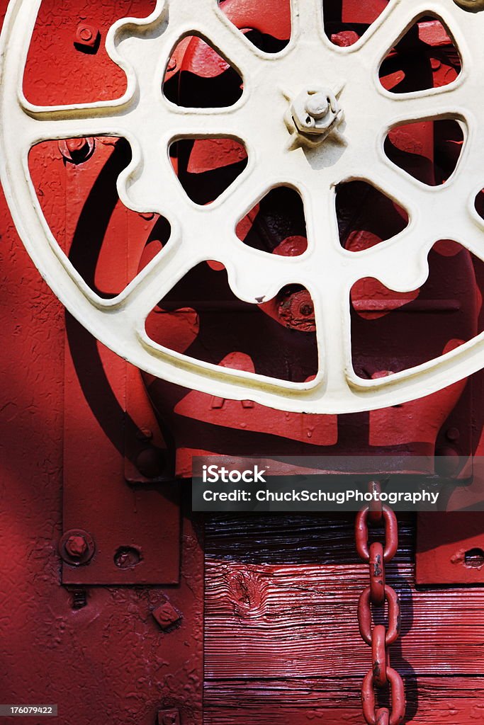 Поезд железнодорожных колес Railcar Тормоз - Стоковые фото Антиквариат роялти-фри