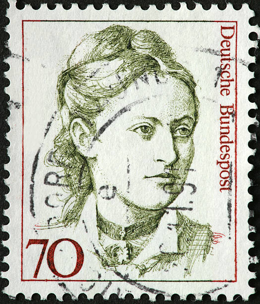 istock woman on stamp 176079435