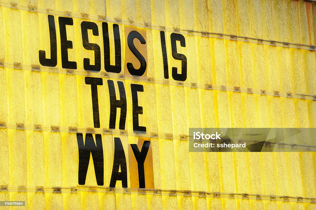Jésus est le panneau - Photo de Christianisme libre de droits