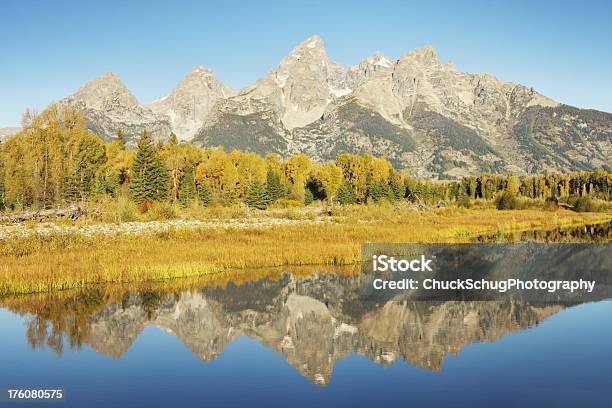 Snake River Reflection Grand Tetons Stock Photo - Download Image Now - Awe, Backgrounds, Beauty In Nature