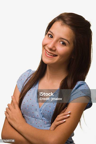 Hermosa Adolescente Sonriente Foto de stock y más banco de imágenes de 14-15 años - 14-15 años, Adolescencia, Adolescente