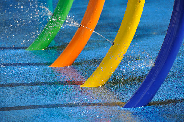 Colourful Splash Park fountain