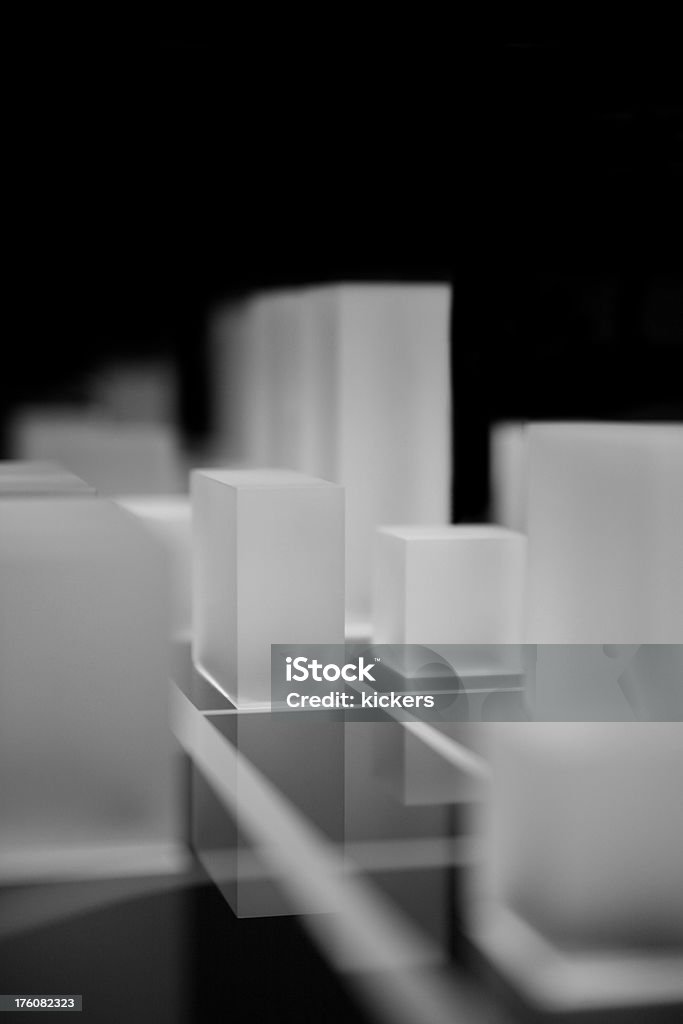 Illumination acryl de cubes sur noir - Photo de Cube libre de droits