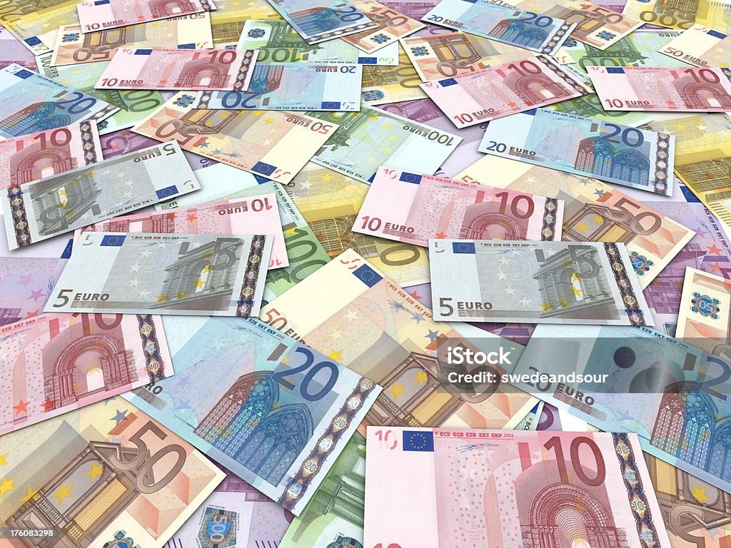 Pieniądze w walucie Euro - Zbiór zdjęć royalty-free (200)