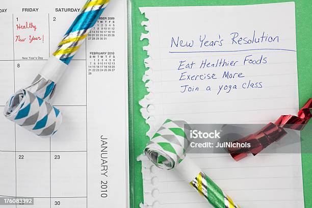 New Years Resolución De Un Estilo De Vida Saludable Foto de stock y más banco de imágenes de Año nuevo