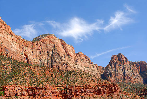 Musical Clouds Over Zion stock photo