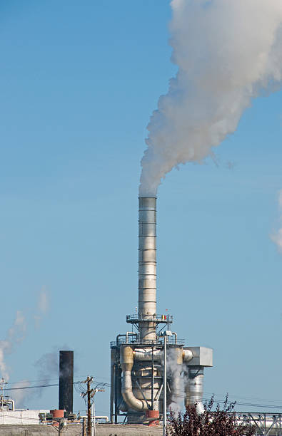 istock Smokestacks at oil refinery 176084904