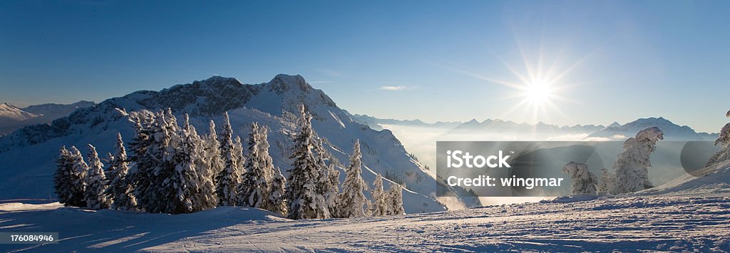 Inverno vista panoramica - Foto stock royalty-free di Inverno