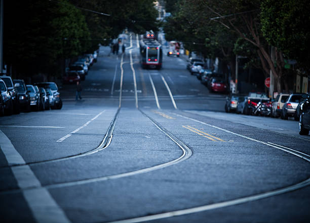 istock N-Judah Light Rail Line on Duboce St in San Francisco 176085487