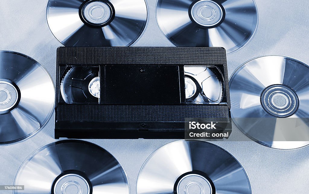 Видеокассет и компакт-дисков - Стоковые фото CD-ROM роялти-фри