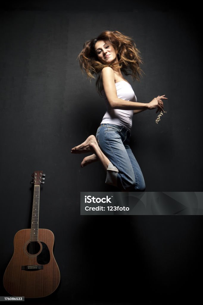 Guitarra Menina - Royalty-free Adolescente Foto de stock