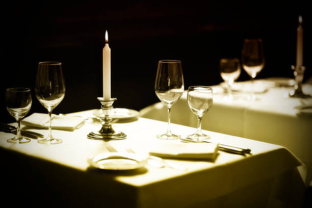 Hotel restaurant table
