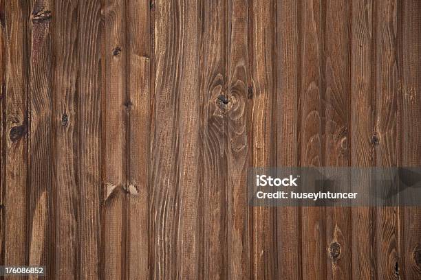 Closeup Of Vertical Planks Of Wood Stock Photo - Download Image Now - Full Frame, Textured Effect, Wood - Material