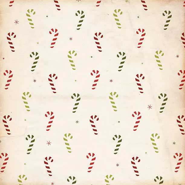 "Image of an old, grungy piece of paper with a retro christmas candycane pattern. Great holiday background file. See more quality images like this one in my portfolio."