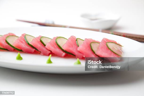 Ahi Atum Sashimi - Fotografias de stock e mais imagens de Atum - Peixe - Atum - Peixe, Branco, Comida