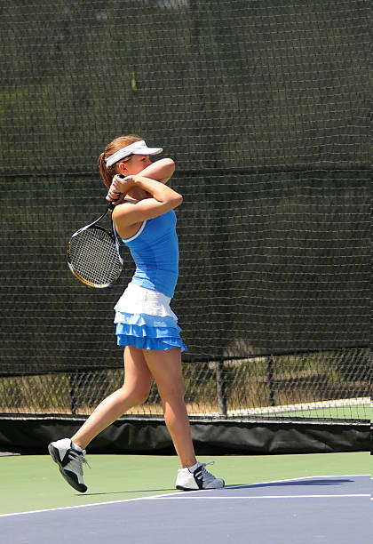 istock Teenager playing tennis. 176087300