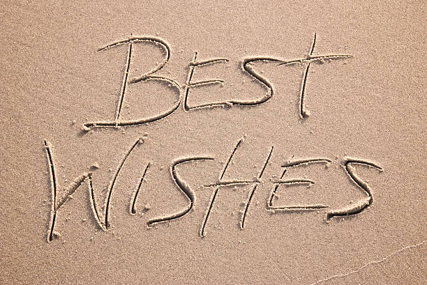 istock Best Wishes Written in Sand 176087580