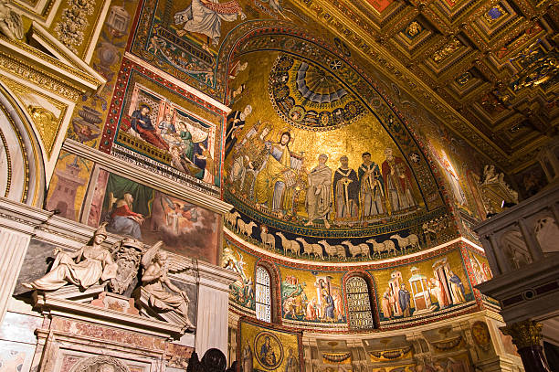 istock Santa Maria in Trastevere mosaics 176087971