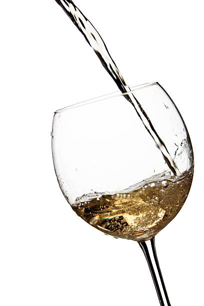 istock Pouring wine isolated on white 176088380