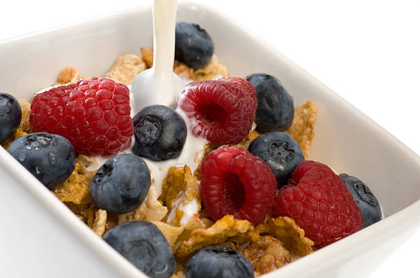 istock breakfast cereal with blueberries and raspberries 176088674