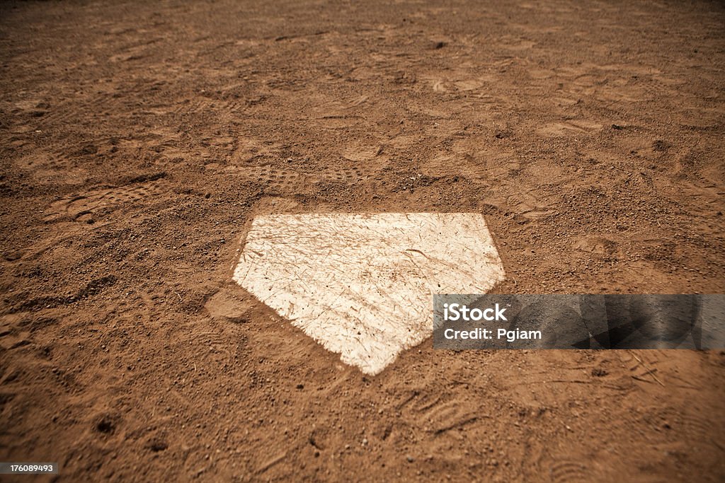 Inicial do diamante placa de base - Royalty-free Basebol Foto de stock