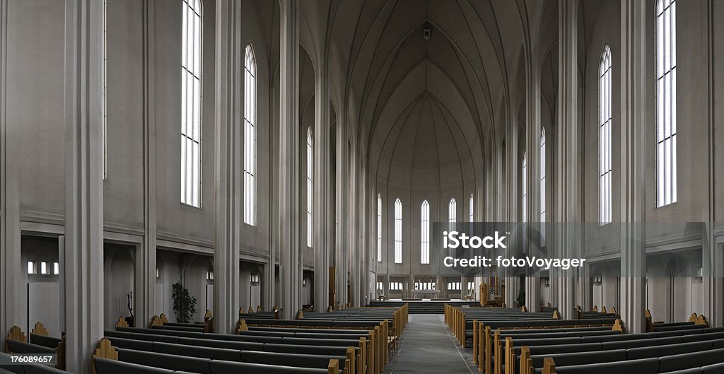 Igreja interior Reykjavík Islândia - Royalty-free Igreja Foto de stock