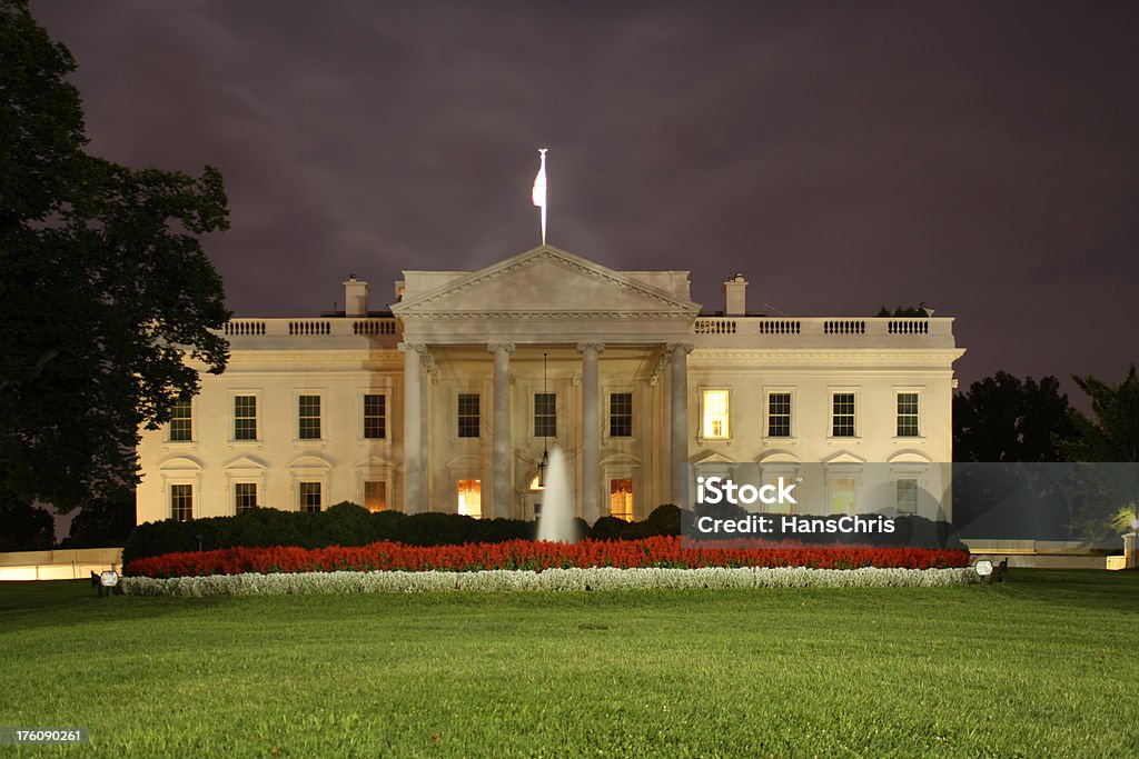 La Maison Blanche, de nuit - Photo de La Maison Blanche libre de droits