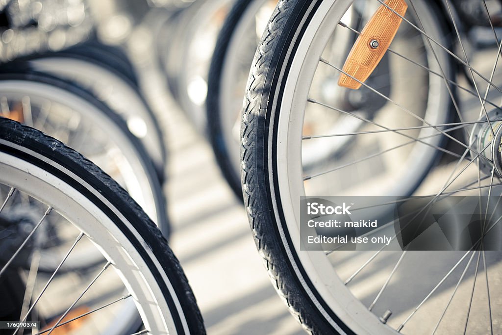 Rower do wynajęcia - Zbiór zdjęć royalty-free (Bicykl)