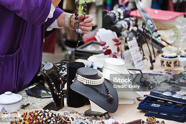 Second Hand Market Stock Photo - Download Image Now - Exhibition, Jewelry, Adult