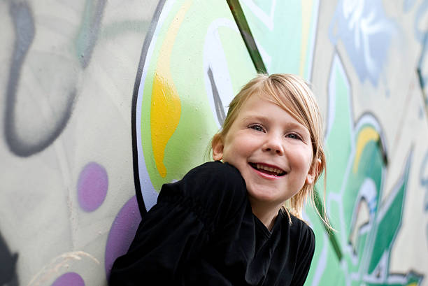 istock Young Girl Graffiti Portrait Series 176091193