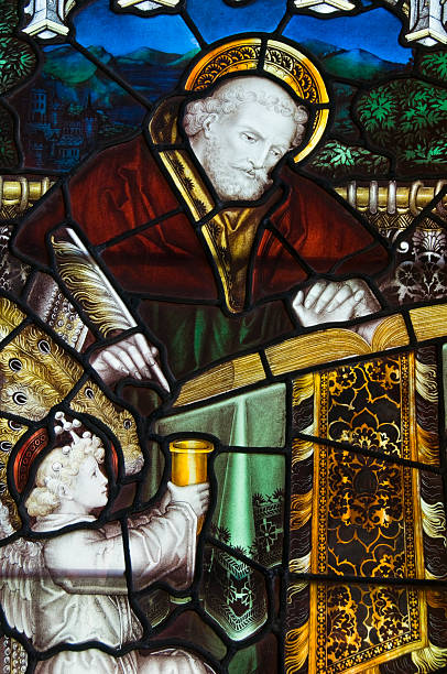 istock 19th century Stained Glass window 176092551