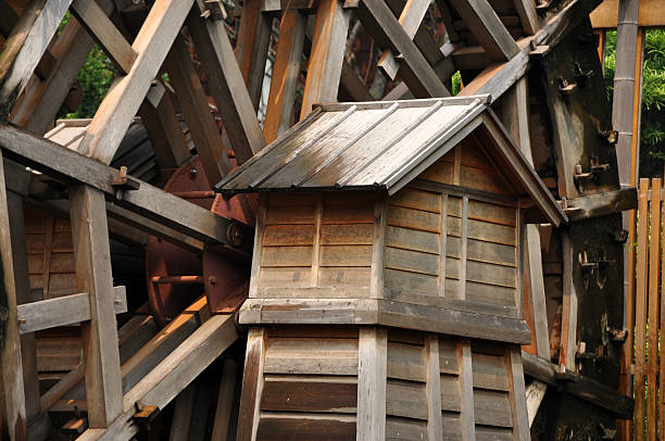 Details of a water wheel.