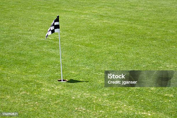 Mini Putting Green Flag Stock Photo - Download Image Now - Copy Space, Flag, Golf