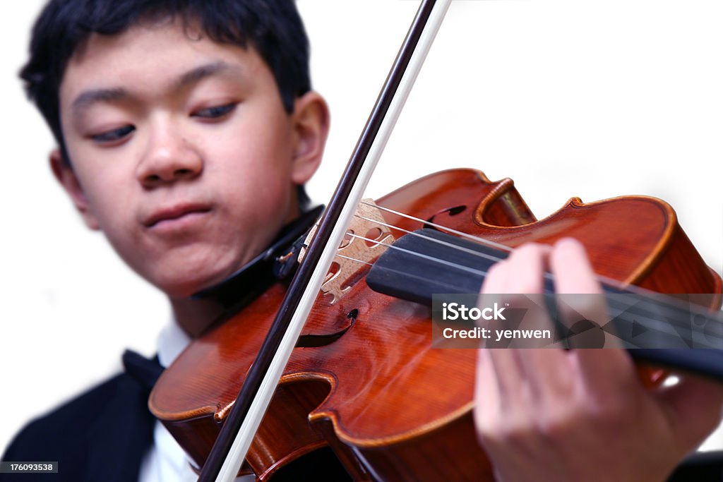 Jovem Violinista - Royalty-free Criança Foto de stock