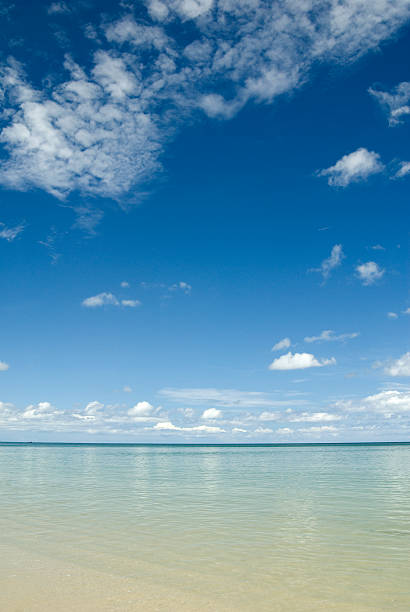istock Sea horizon with white sand and blue sky 176093550