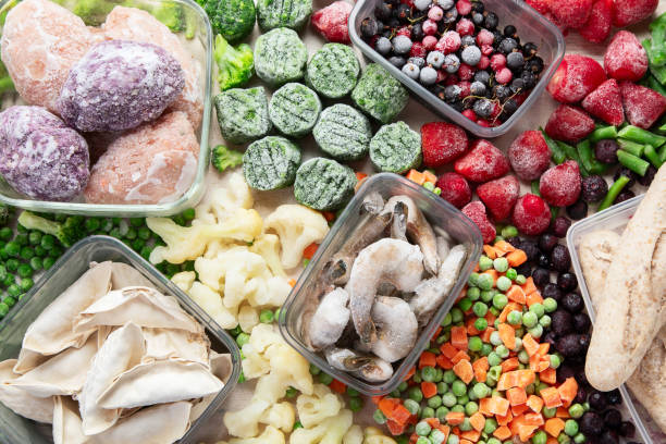 istock Various of frozen products. 1760940282