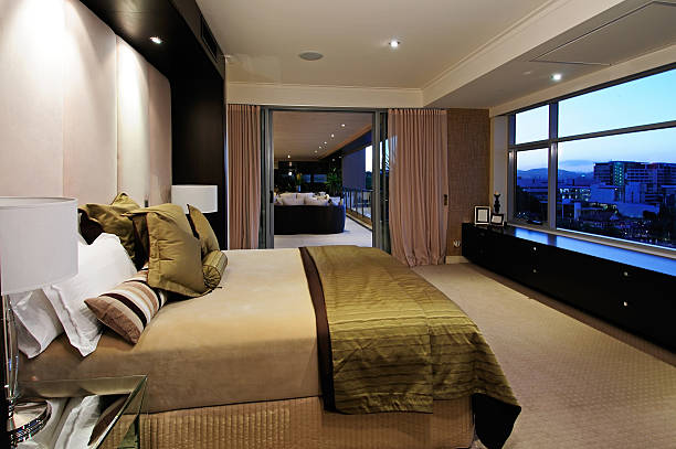 istock Luxurious penthouse bedroom 176094138