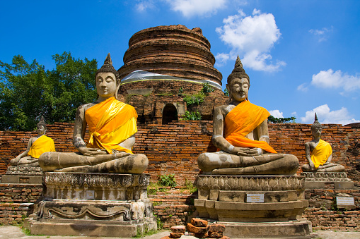 Buddha images at Ayutthaya, Thailand
