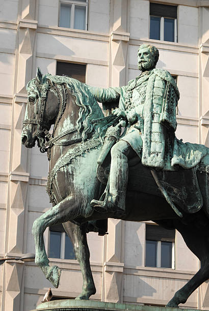 istock statue - prince Mihailo on the horse 176094444