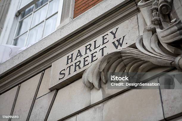 Harley Street Sinal De Estrada Westminsterlondres Londres Inglaterra - Fotografias de stock e mais imagens de Londres - Inglaterra