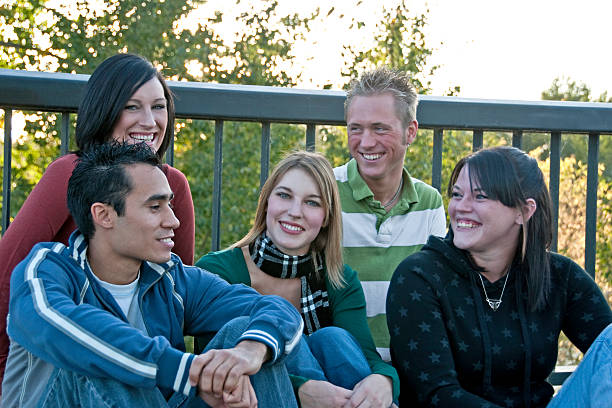 istock Group of five young adults 176094726