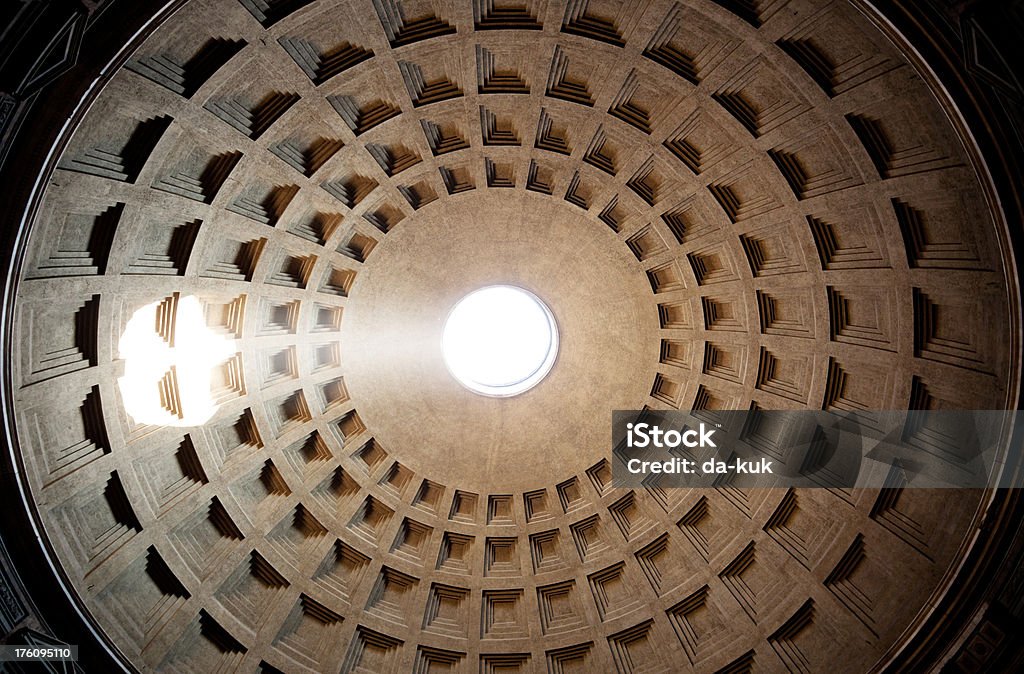 Die Decke des Pantheon - Lizenzfrei Abstrakt Stock-Foto