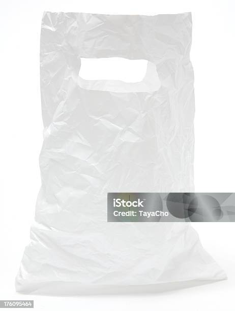 화이트 플라스틱 백 비닐 봉지에 대한 스톡 사진 및 기타 이미지 - 비닐 봉지, 손잡이, 0명