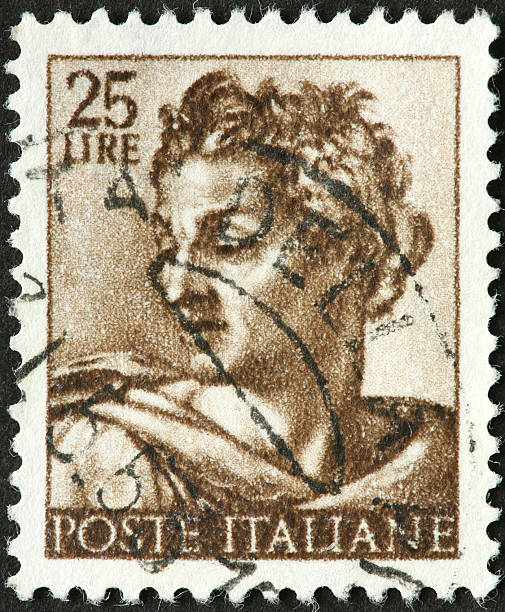 istock classic Italian on old postage stamp 176095685