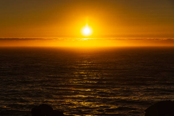 Sunset time in Muriwai Beach, Auckland / New Zealand